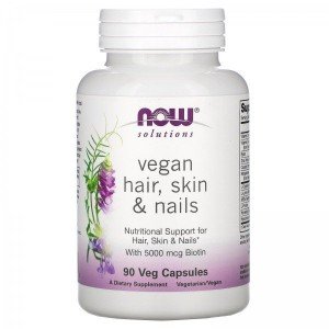 NOW VEGAN HAIR, SKIN &amp; NAILS краса та здоров`я у капсулах №30 - купити Україна