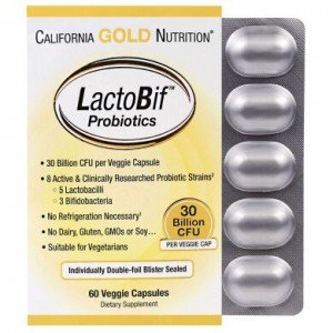 California Gold Nutrition, Пробіотики лактобиф - купити Україна